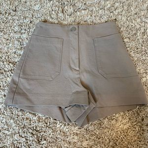 Gray High Waisted Wilfred  shorts